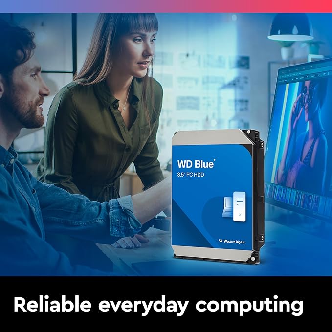 Western Digital 2TB WD Blue PC Internal Hard Drive - 7200 RPM Class SATA 6 Gb/s 256 MB Cache 3.5 - WD20EZBX