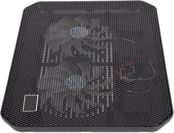 Laptop Cooling Pad with Dual Fans Ergonomic Angle Fast Heat Dissipation USB Port Silent Laptop Cooler for Gaming Laptop Under 17in Height for Comfortable Viewing