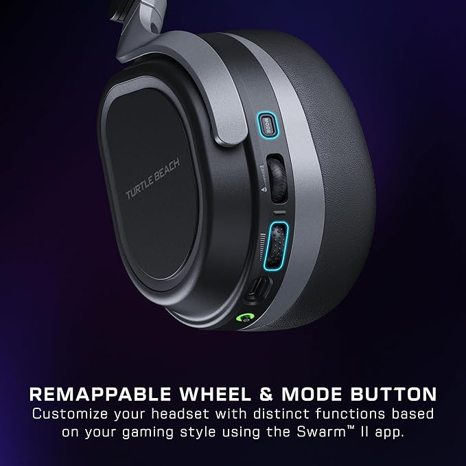 Turtle Beach Stealth 700 Gen 3 Wireless Multiplatform Amplified Gaming Headset for PS5 PS4 PC Mobile – 60mm Drivers AI Noise-Cancelling Mic Bluetooth 80-Hr Battery Dual Transmitters – Black