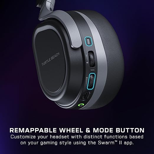 Turtle Beach Stealth 700 Wireless Multiplatform Amplified Gaming Headset for PS5 PS4 PC Mobile – AI Noise-Cancelling Mic Bluetooth Rechargeable Battery Dual Transmitters Black (Renewed)