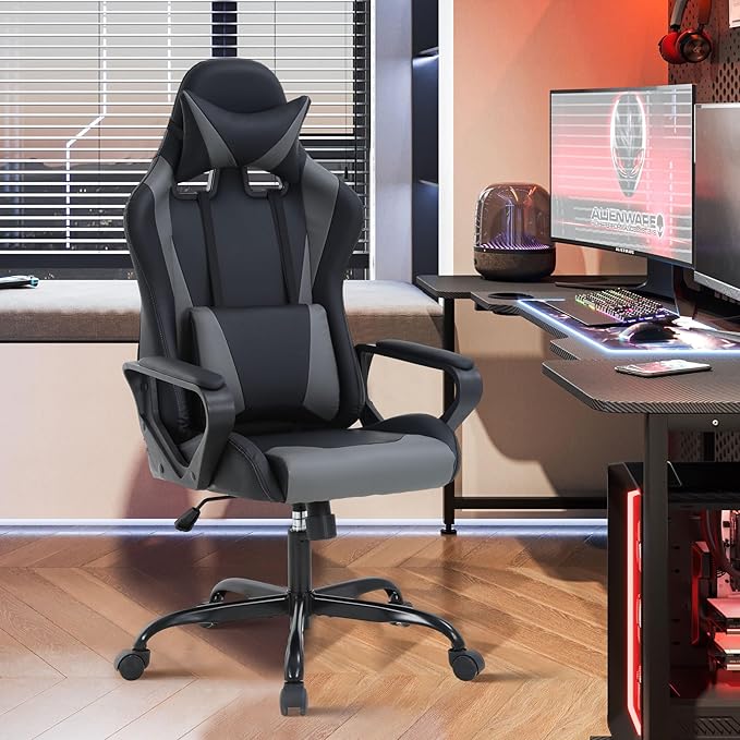 Cheap Gaming Chair PC Chair Ergonomic Office Chair Computer Chair Video Game Chairs for Kids Silla Gamer Chair with Headrest and Lumbar Support Massage Chair Gaming Chairs for Adults Comfy Chair