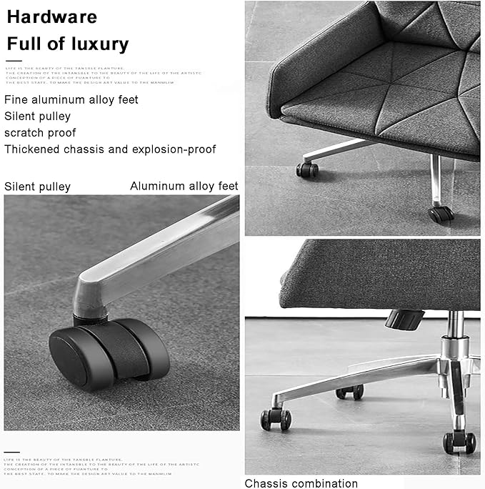 Office Chair Gaming Chair Computer Chair Modern Swivel Chair with Armrest Thick BackrestUpholstered Office Computer ChairAdjustable Desk Chair Conference Chair Armchair for Executive