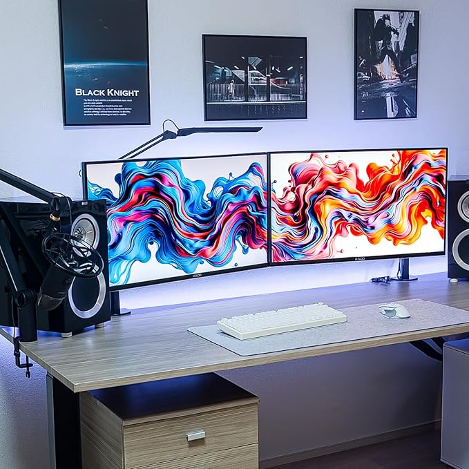 Kado 25 Class Dual Gaming Monitor Setup - 2-Pack 24.5 165Hz 1ms 1920x1080 Flat Screen Computer Monitor Parallel Gaming AMD FreeSync Premium Panoramic VESA Mount HDMI DisplayPort Built-in Speakers