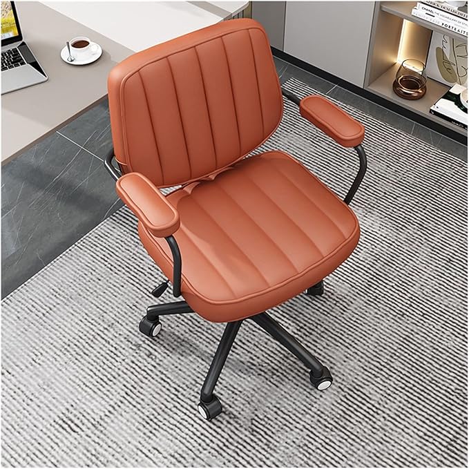 Adjustable Office Computer Chair with Armrest Computer Chair Household Adjustable Lifting Backrest Gaming(Dark Gray)
