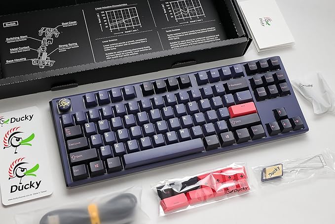 Ducky One 3 Cosmic Blue Mini Mechanical Keyboard RGB LED - MX Brown (US)