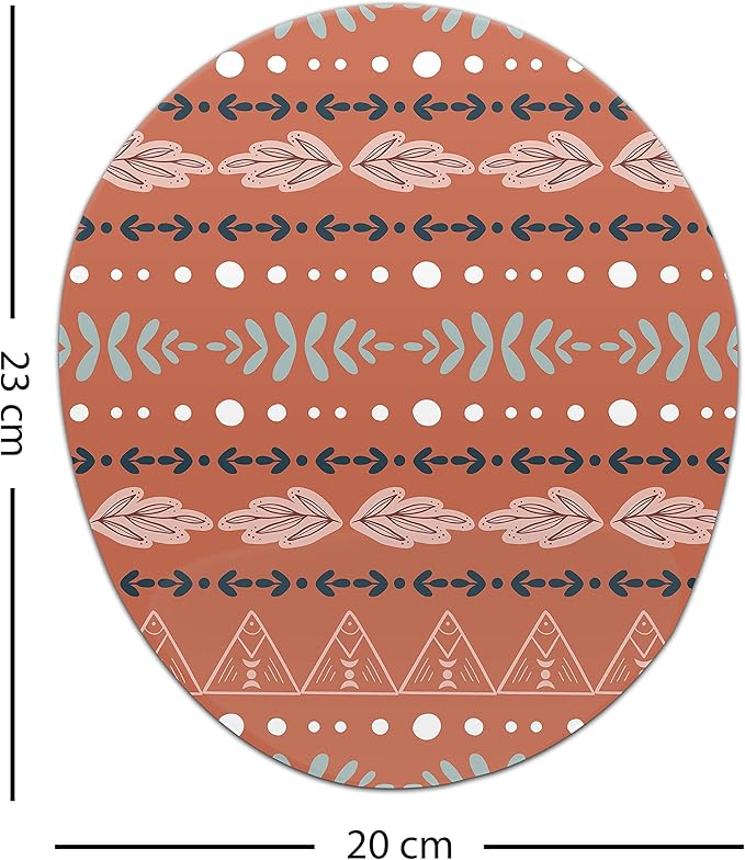 Ergonomic Mouse Pad with Wrist Rest Digital Printed Mouse Mat for Tendon Sheath Problems Non-Slip Base for Office and Home Size: 20 x 23 cm
