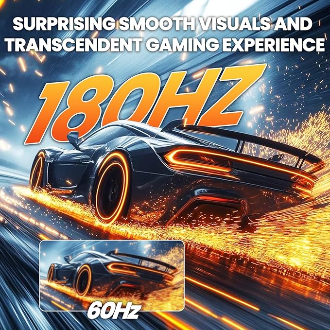 CRUA 27 Curved Gaming Monitor 2k QHD(2560*1440P) VA Screen 1800R 165Hz/180Hz Computer Moniter Supports AMD Freesync 120% sRGB Built-in Speakers Wall Mountable Installs(HDMI 2.0/DP 1.4)-Black