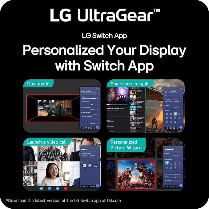 LG 27G810A-B 27-inch Ultragear 4K UHD (3840 x 2160) IPS Gaming Monitor Dual Mode UHD 180Hz or FHD 360Hz 1ms NVIDIA G-Sync AMD FreeSync Premium VESA DisplayHDR 400 HDMI 2.1 Black