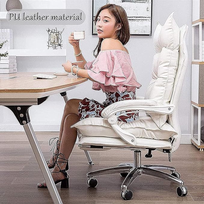 Office Home Boss Chair Office Comfortable Computer Chair Massage Back Female Anchor Seat Gaming Chair Gaming Chair (Color:Default)