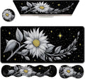 Ergonomic Keyboard Wrist Rest &amp Mouse Pad Wrist Rest SetXL Gaming Desk Mat 31.5x 11.8Non-Slip BaseMemory FoamEasy Typing Pain Relief for Office &amp HomeGlowing Flower
