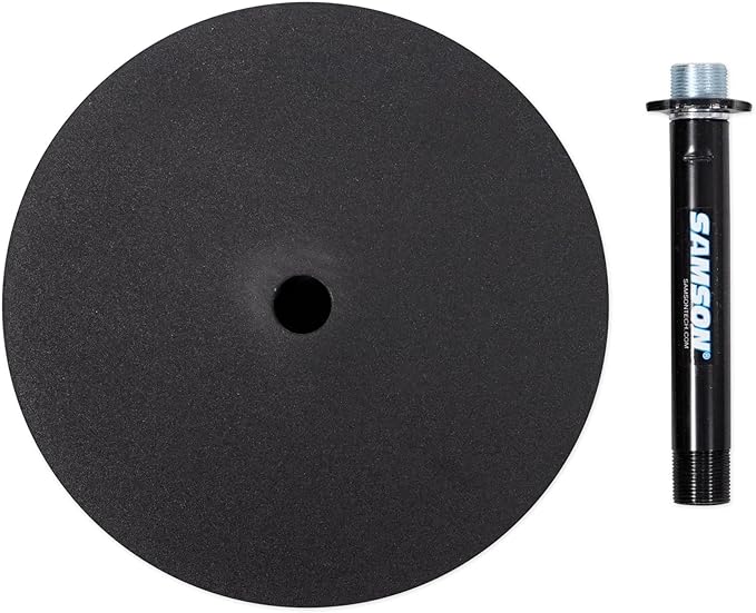 Samson Q9x Dynamic Broadcast Mic for Podcasting Streaming and Studio Recording Black &amp MD5 Desktop Microphone Stand