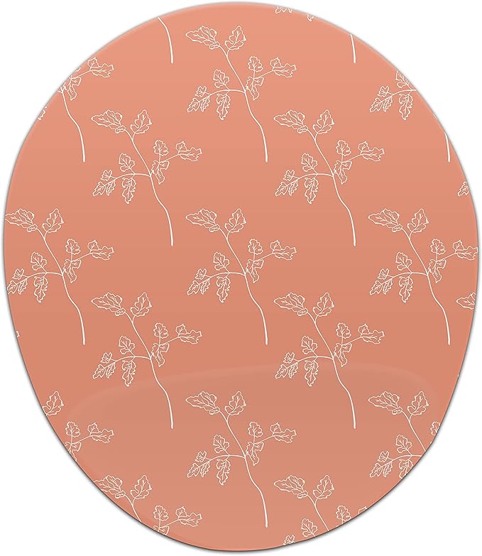 Ergonomic Mouse Pad with Wrist Rest Digital Printed Mouse Mat for Tendon Sheath Problems Non-Slip Base for Office and Home Size: 20 x 23 cm