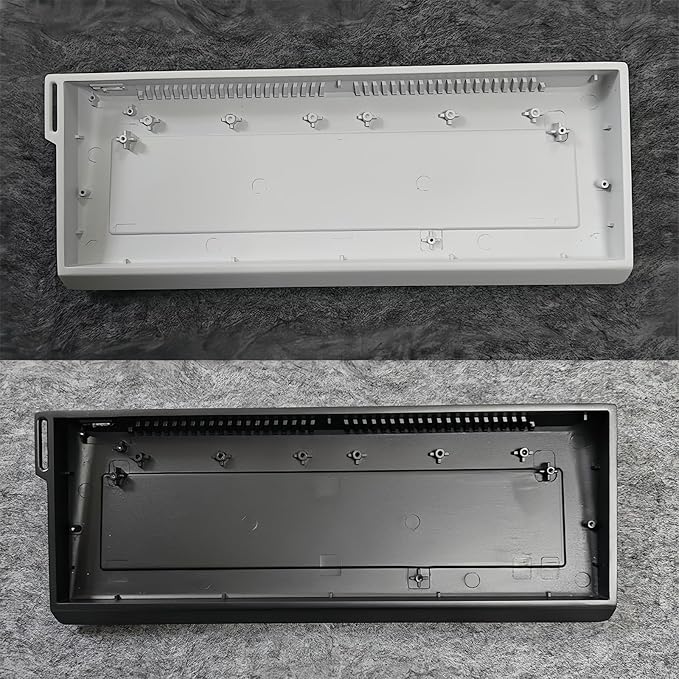 FKZ H60 Aluminum Keyboard Case60% Compact Customized Mechanical Gaming Keyboard Housing Compatible with Wooting60/Win60/GH60/MADLIONS MAD60HE/61Keys Barebones Keyboard DIY (Black)