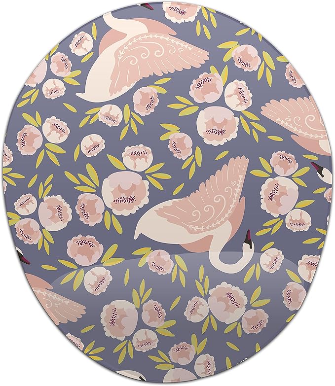 Ergonomic Mouse Pad with Wrist Rest Digital Printed Mouse Mat for Tendon Sheath Problems Non-Slip Base for Office and Home Size: 20 x 23 cm