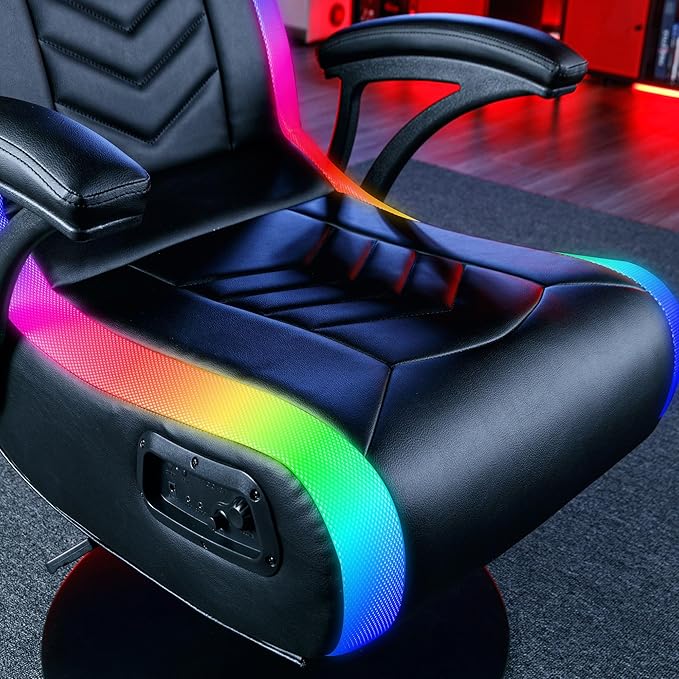 X Rocker PC Computer Gaming Desk Chair Built-in Audio College Dorm Essentials for Guys and Girls Bedroom Dorm Room Essentials Foldable Gifts for Gamers