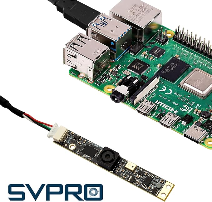SVPRO 8MP USB Camera Module with Microphone for Computer LaptopFixed Focus UVC Lightburn Camera Micro Embedded Webcam Board for WindowsLinuxAndroidMac OS