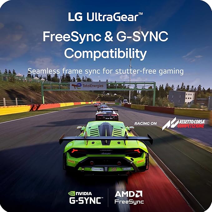 LG 24G411A-B 24-inch Ultragear Full HD (1920 x 1080) IPS Gaming Monitor 144Hz (O/C) 1ms MBR NVIDIA G-Sync Compatible AMD FreeSync HDR10 HDMI DisplayPort Slim Stand Black
