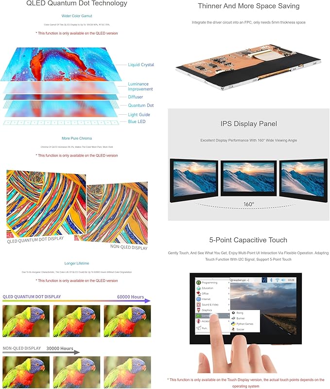 4.3inch DSI Display 800 × 480 Resolution IPS Wide-beael Display Thin and Light Design with Touch Function (43H-800480-IPS-CT-B)