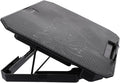 Vaguelly 1pc Laptop Cooler Stand for Notebook Height Radiator Silent Cooling Fans Ergonomic Design for Gaming and Work Black