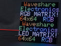 waveshare RGB Full Color LED Matrix Panel 64x64 Pixels 2mm Pitch Adjustable BrightnessSupports Raspberry Pi/Raspberry Pi Pico / ESP32 / ArduDisplay Text Colorful Image Animation