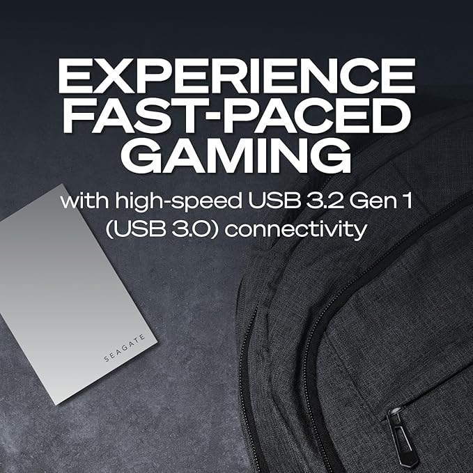 Seagate Game Drive for PlayStation® Consoles 2 TB External Hard Drive - USB 3.2 Gen 1 Officially-Licensed (STLV2000101)
