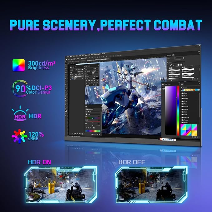 SANSUI Gaming Monitor 24.5 300hz 240hz FHD 1080P 1ms FPS PC Monitor Gaming HDR FreeSync DisplayPort x2 HDMI x2 Fast IPS 120% sRGB Audio Jack VESA Support Desktop Compatible(ES-G25X1 PRO)