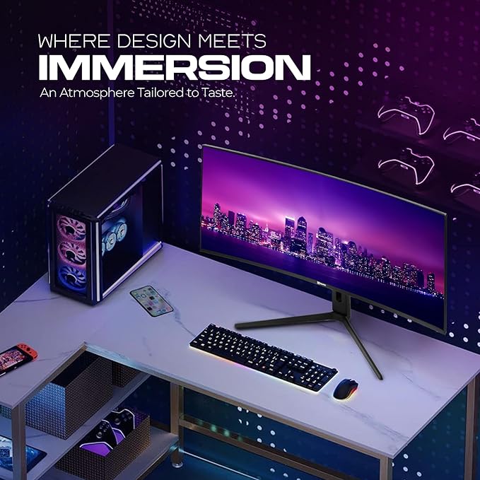 40” UltraWide 5K2K Monitor | 5120×2160 IPS 120Hz HDR 450 nits Brightness 21:9 Aspect Ratio DP 1.4 &amp HDMI 2.1 | Big Screen for Gaming Office Multitasking Content Creation 60w