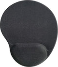 Compucessory 55151 Gel Mouse Pad Wrist Rest 9-Inch x10-Inch x1-Inch Black