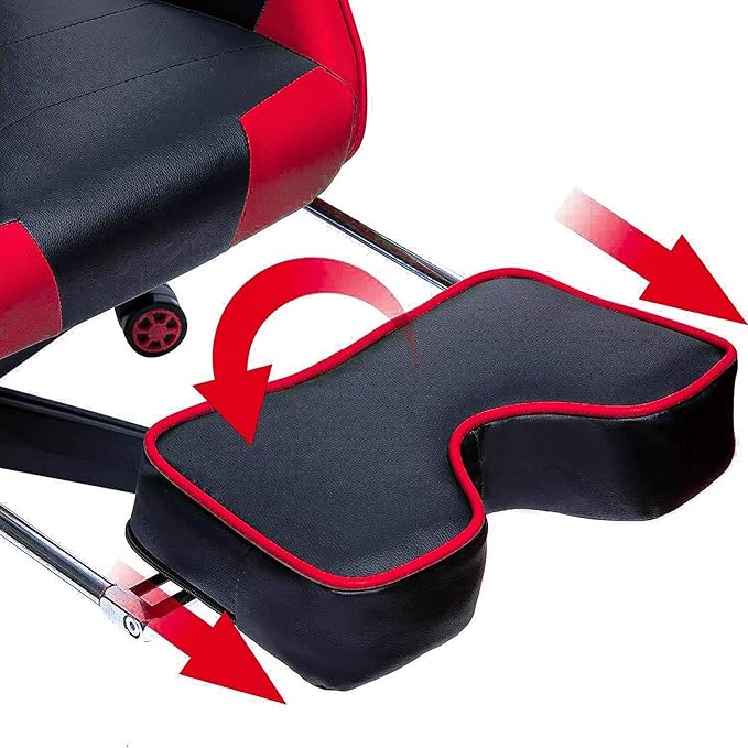 Home Ergonomic Office Chair Ergonomic Computer Chair with Adjustable Height Gaming Chair High Back Adjustable Swivel Video Game Chair with Footrest and Headrest