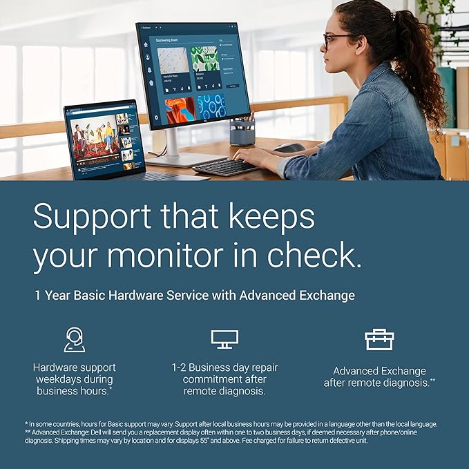 Dell 27 Plus 4K USB-C Monitor - S2725QC - 27-inch 4K (3840 x 2160) 120Hz 16:9 Display AMD FreeSync Premium sRGB 99% Integrated Speakers 1500:1 Contrast Ratio Comfortview - Ash White