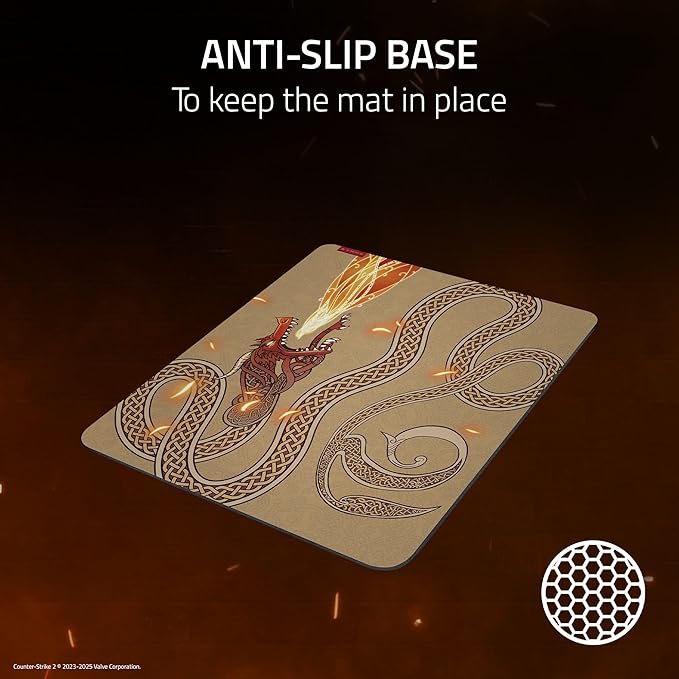 Razer Gigantus V2 Soft Gaming Mouse Pad (Large): Textured Micro-Weave Cloth Surface - Thick High-Density Rubber Foam - Anti Slip Base - Counter-Strike 2 Edition