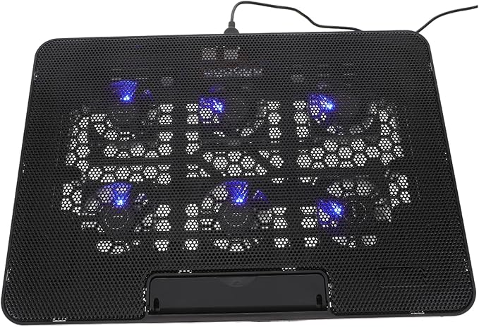 Laptop Cooling Stand Adjustable Height Laptop Cooler Dual Fans Portable and Lightweight Notebook Stand for Efficient Heat Dissipation and Ergonomic Comfort Compatible