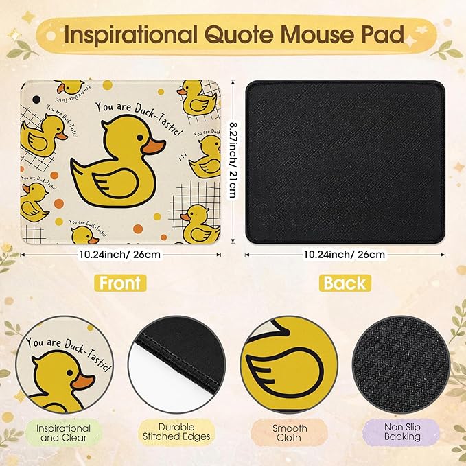 Seajan 18 Pcs Employee Appreciation Gift Bulk Mouse Pad Bulk Inspirational Computer Mouse Pad Gift for Social Worker Volunteer Teacher Nurse 8.27 x 10.24'' (Animal)