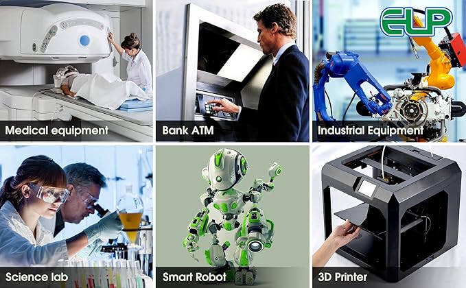 ELP 8mp USB Camera Wide Angle PC Camera for Computer Mini Lightburn Camera for Laser Engraver UVC USB2.0 4K Camera 8mp Monitoring Octoprint 3D Printer USB Security Camera for Jetson Nano