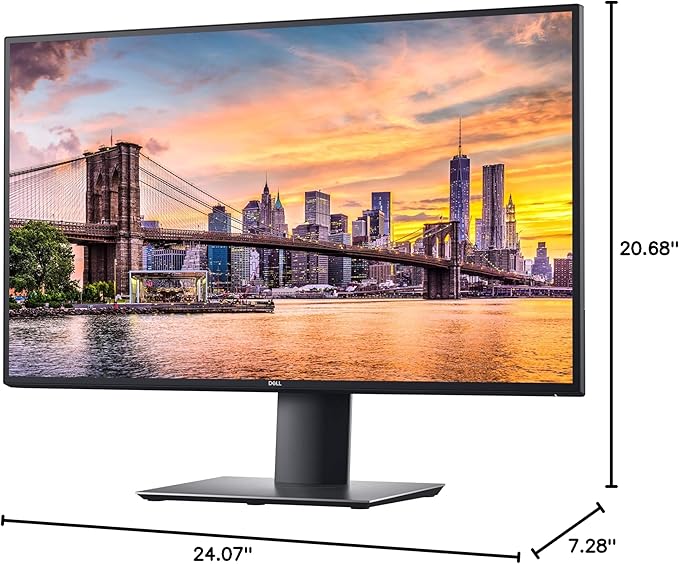 Dell UltraSharp U2720Q 27 Inch 4K UHD (3840 x 2160) LED Backlit LCD IPS USB-C Monitor (7GZ651)