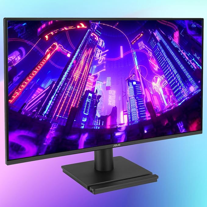 ASUS 24 Monitor FHD(1920x 1080) 120Hz 1ms Adaptive-Sync 99% sRGB Anti-Glare Eye Care VESA Mountable HDMI VGA Frameless Low Blue Light Tilt Adjust Black for Office and Gaming