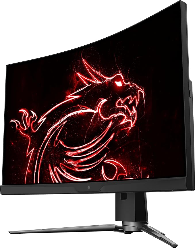 MSI QHD Anti-Glare 1ms 2560 x 1440 Ultra Wide 165Hz Refresh Rate QHD Ready USB/DP/HDMI Smart Headset Hanger FreeSync 27”Gaming Curved Monitor (Optix MPG ARTYMIS 273CQR) (Renewed)