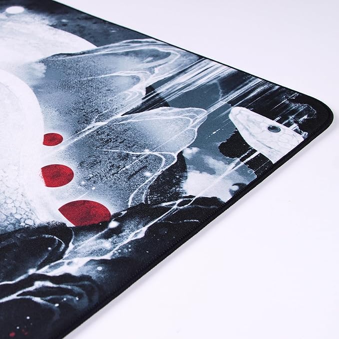 ESPTIGER Pioneer Ya Sheng V2 Year of The Snake Gaming Mouse Pad 480x400x4mm | Lubricated Woven Fabric SlimFlex Anti-Slip Base Stitched Edges