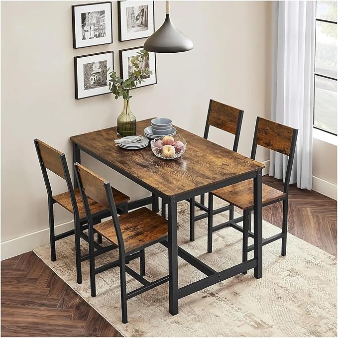Adjustable Office Computer Chair with Armrest 1pcs Modern Wood Dining Chairs with Metal Steel Frame Easy to Assemble Comfortable Seat