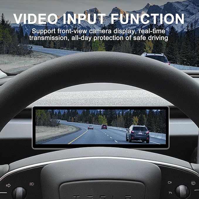 Head Up Display for 2025.09+Model 3 Highland Tesla Model Y Juniper 2025Juniper Accessories 2026 Bluetooth WiFi USB Navigation Power Speed IPS HD Touchscreen