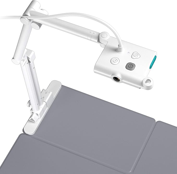 OKIOLABS OKIOCAM T-4K 8MP USB Document Camera for Teachers and Classroom Online Teaching Video Calling Doc Camera for Mac PC Chromebook