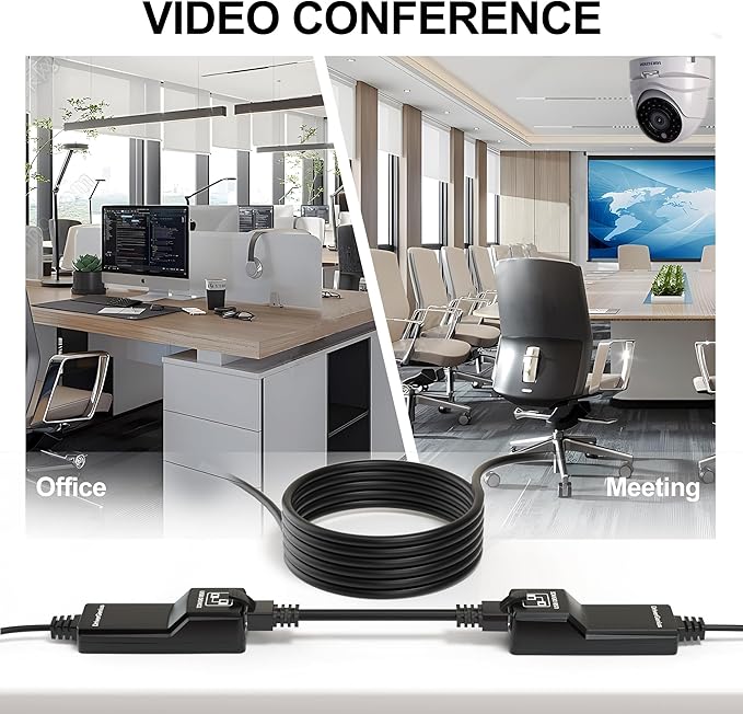DriverGenius NT50 USB 2.0 Ethernet Extender Over Cat5e/Cat6/CAT7 - USB Network RJ45 Extender Repeater up to 165ft (50M) Compatible for Win/Mac/Ubuntu (Driver Free Version)