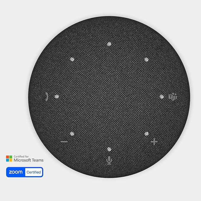 Dell Pro Plus Wireless Speakerphone - SL525 - USB-C Zoom/Microsoft Teams Certified Wired/Wireless Bluetooth 5.3 Omni-Directional AI-Based Noise Cancellation