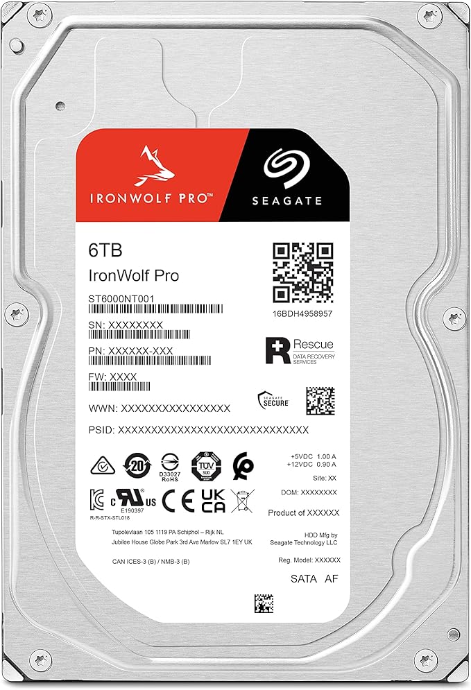 Seagate IronWolf Pro ST6000NE0023 6 TB 3.5 Internal Hard Drive - SATA