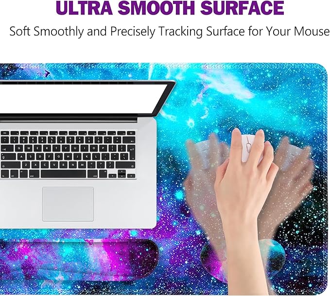 1080P Webcam with Microphone HD Webcam Web Camera with Tripod Stand Gaming Mouse Pad Wrist Support 4 in1 Set XXL Large Mouse Pad