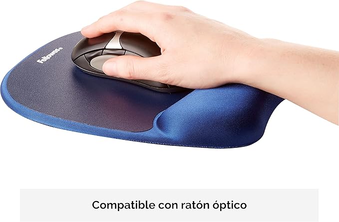 Fellowes Memory Foam Mouse Pad/Wrist Support - Sapphire
