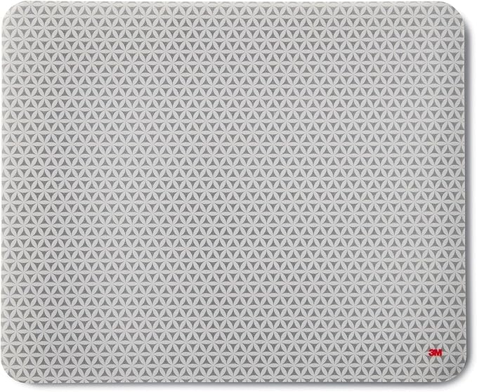 3M Precise Mouse Pad with Repositionable Adhesive Backing Battery Saving Design 8.5 in x 7 in(2Pack)Grey