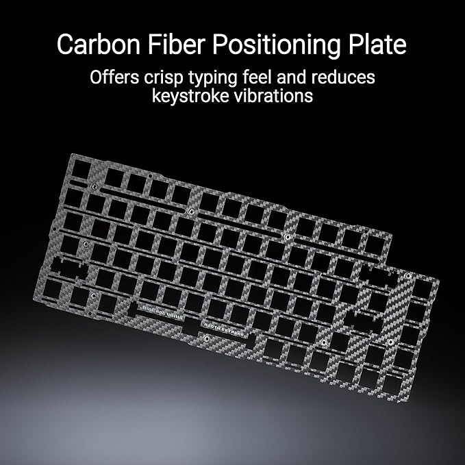 ASUS ROG Azoth Extreme Wireless Mechanical Gaming Keyboard – 75% TKL ROG NX Snow Linear Switches PBT Keycaps Aluminum Chassis Carbon Fiber Gasket Mount Color OLED Screen PC/Mac Support - Black