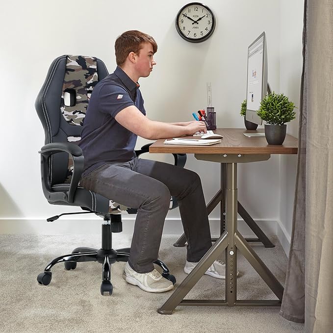 Video Game Chairs Computer Gaming Chair for Adults with Adjustable Height Cheap Gamer Chair Desk Chair Gaming Chair with Lumbar Support for Teens
