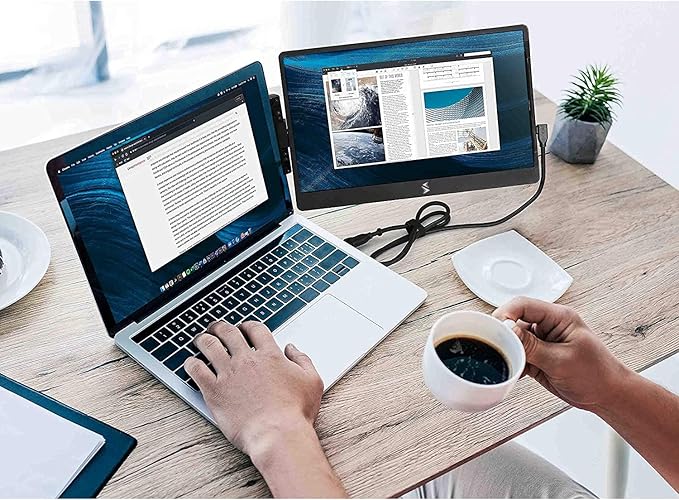 SideTrak Swivel 12.5 Portable Monitor for Laptop Patented Swivel Hinge Laptop Screen Extender | FHD Dual Screen w/Kickstand USB or HDMI Mac PC Chromebook Compatible (Single Monitor)